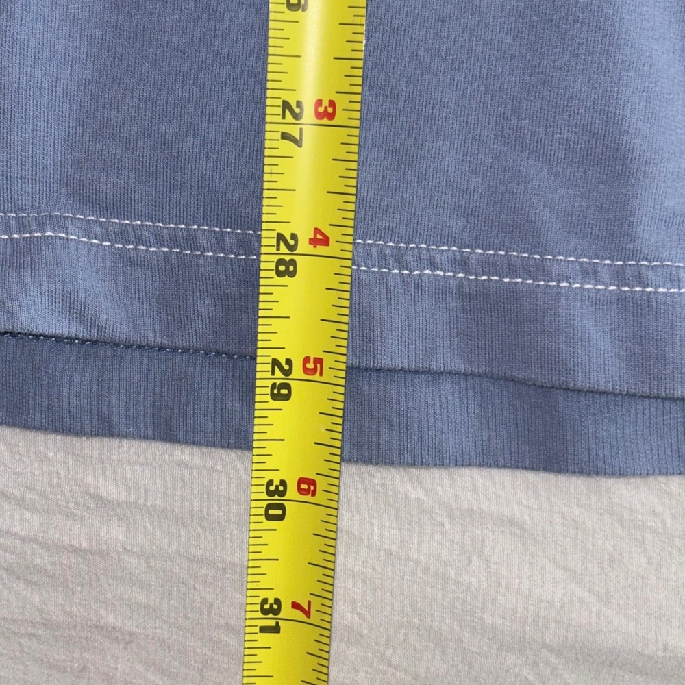 Nautica Mens XXL Light Blue 1/4 Zip Pullover Cotton Jersey Long Sleeve Shirt - Picture 5 of 9